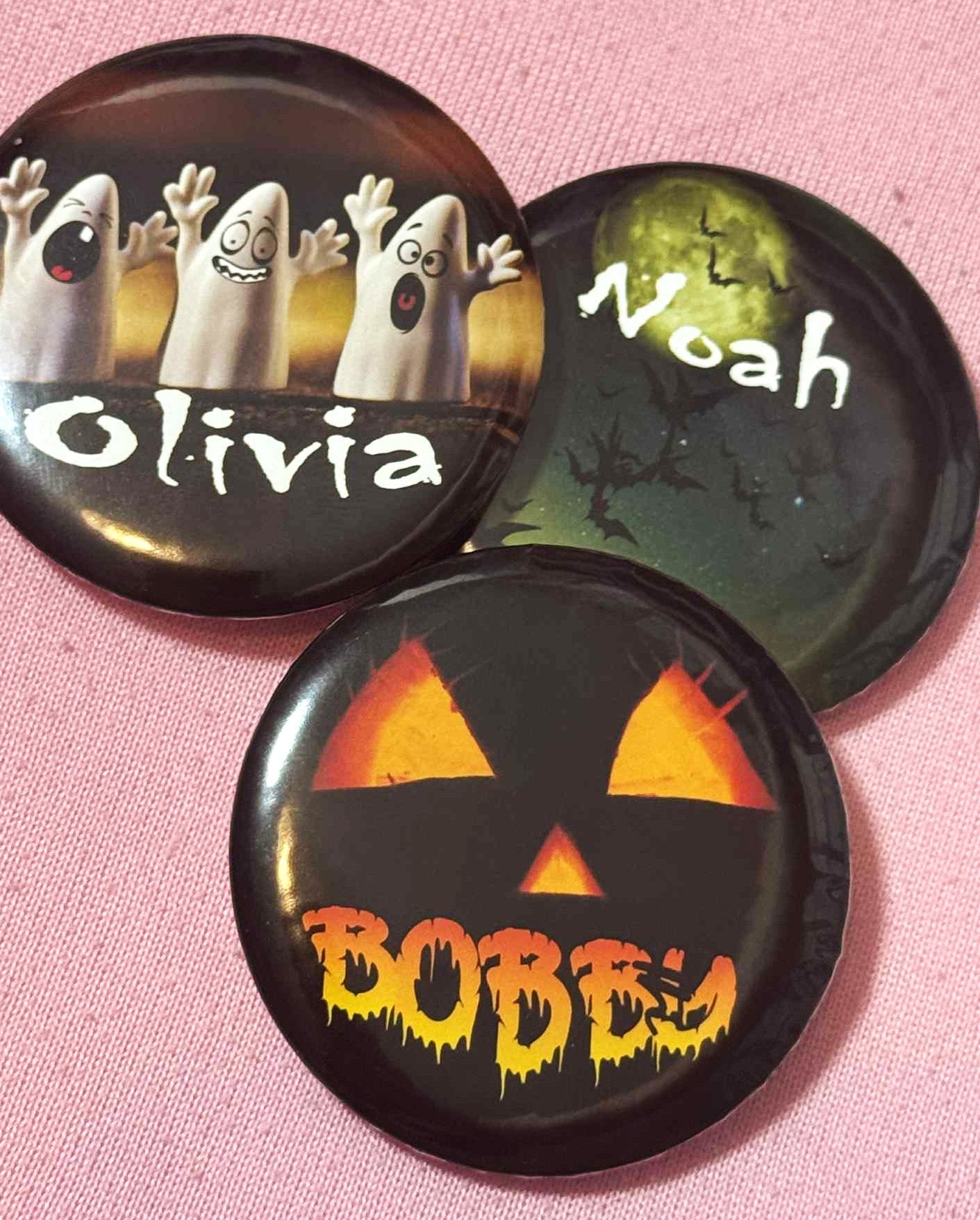 Personalised Photo Round 58mm Badge 2.25" Any Design / Any Text