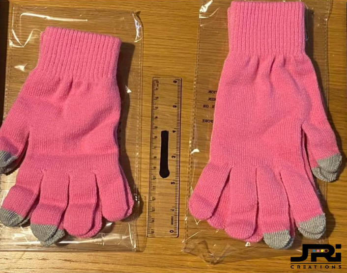 Personalised Adult Name Gloves Touch Screen 2 Size's