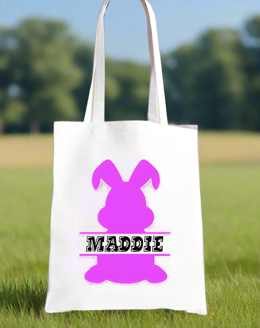 Personalised Easter Printed Tote Bag Egg Hunt
