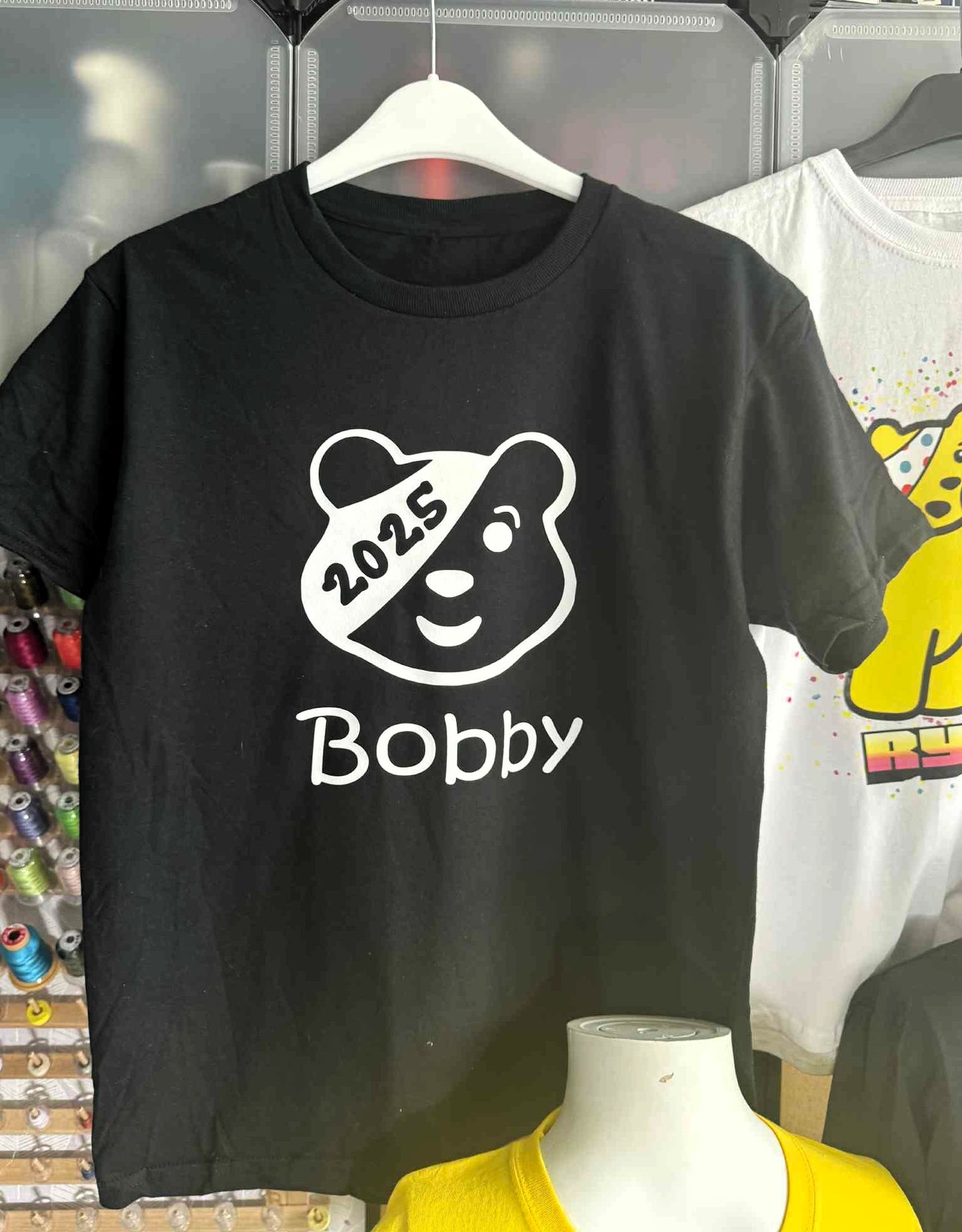 Personalised Kids/Adult T-Shirt Children In Need (2025 Head Design)