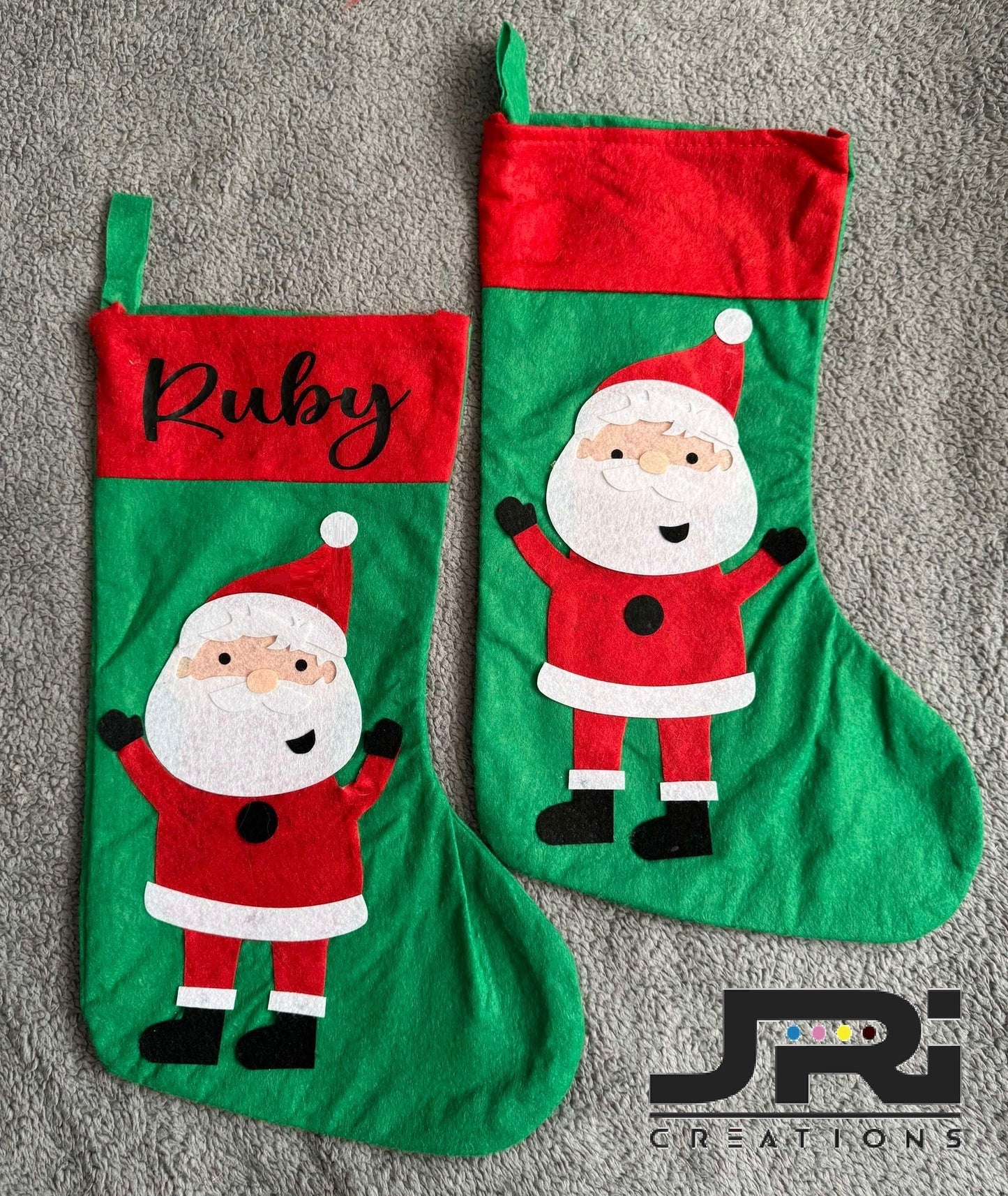 Personalised Christmas Stocking Santa Design