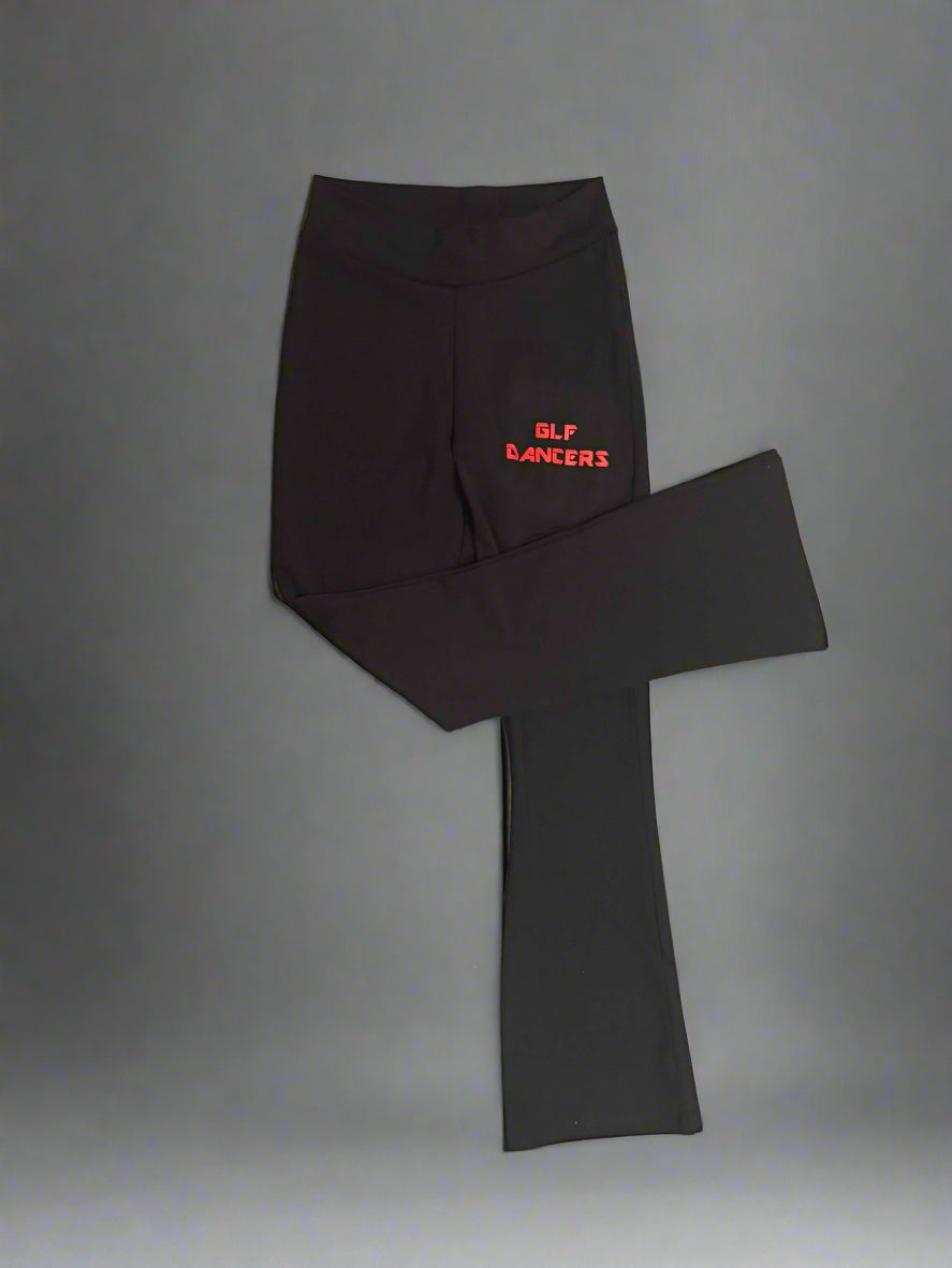 GLF Official Uniform Flared Leggings Black