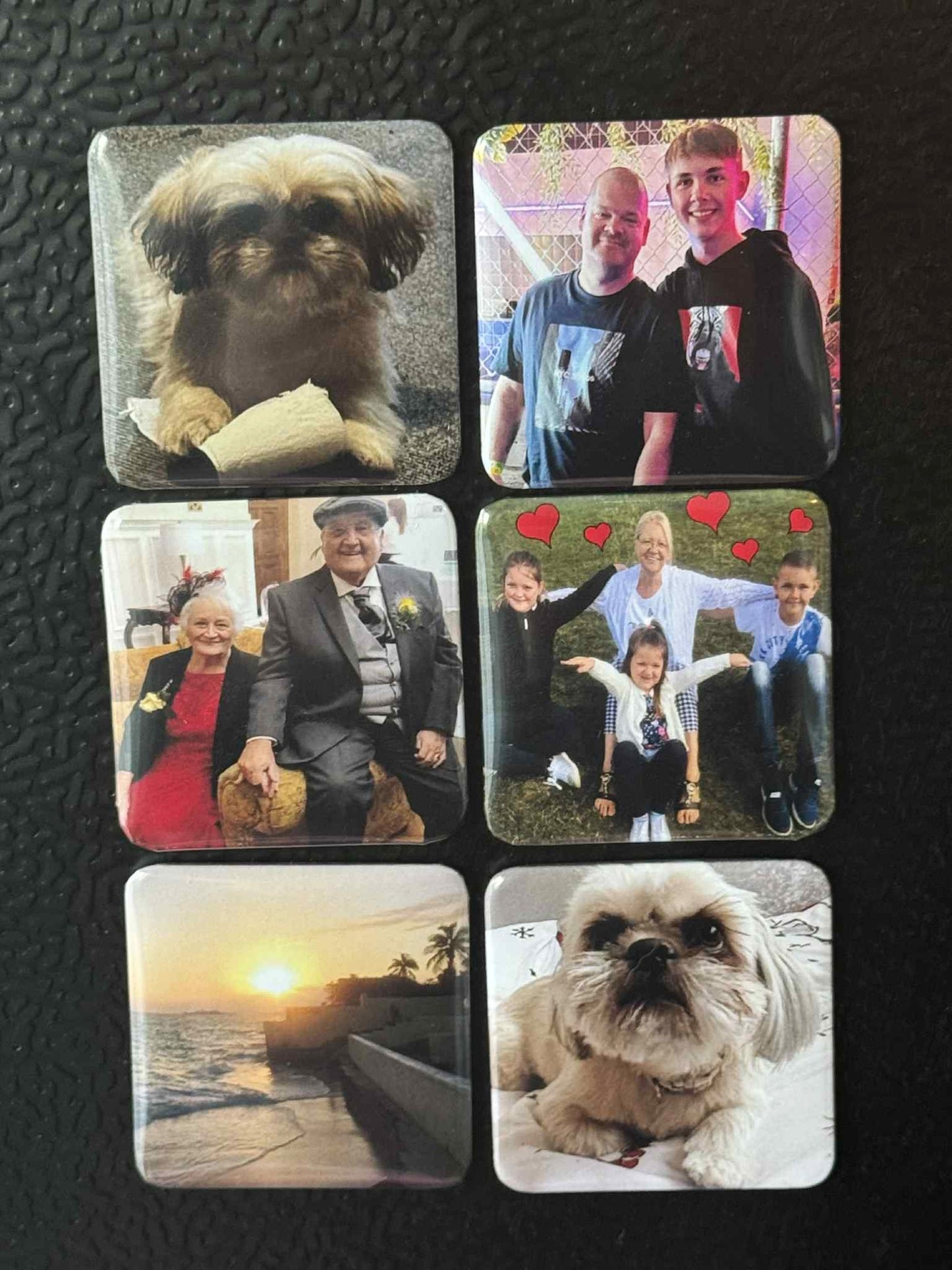 Personalised Photo Fridge Magnets Family Memories 2" Square
