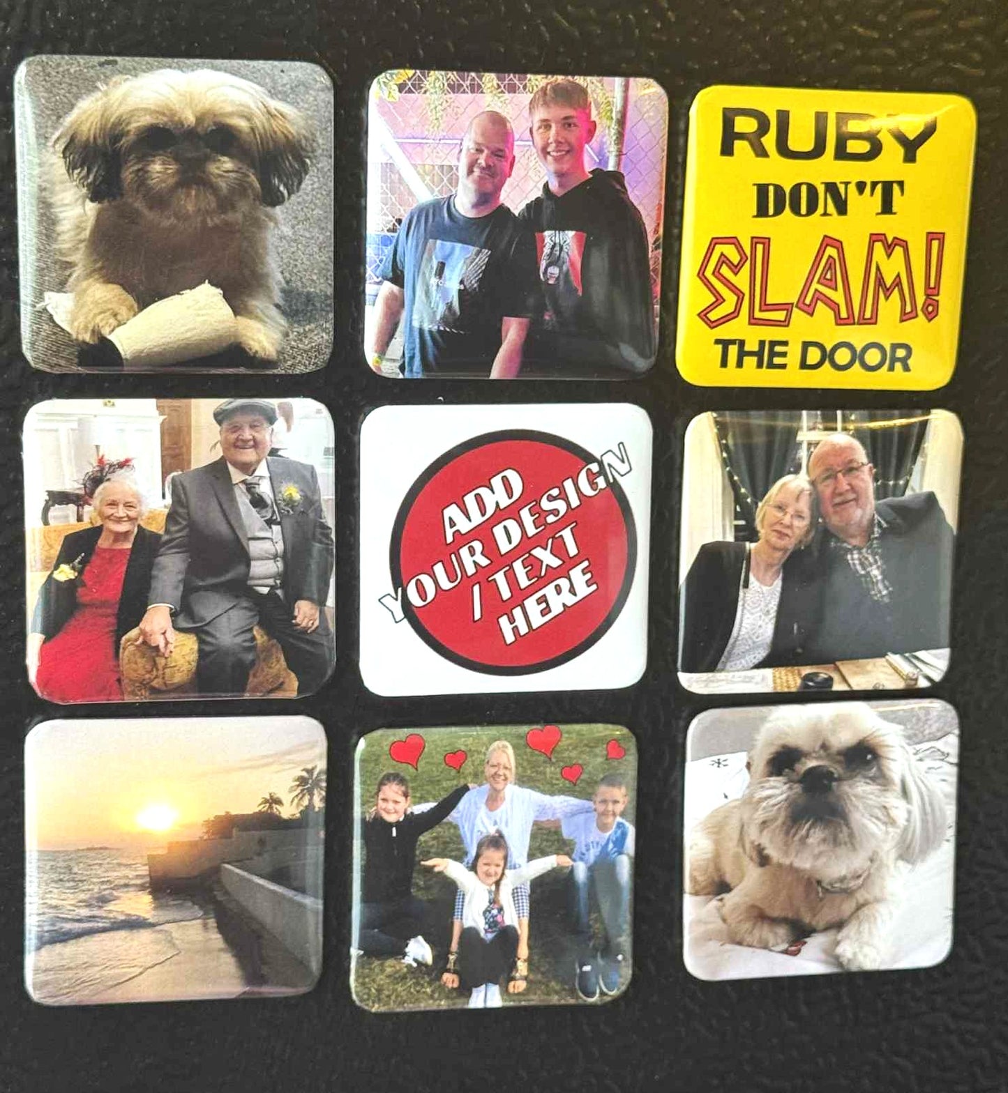 Personalised Photo Fridge Magnets Family Memories 2" Square