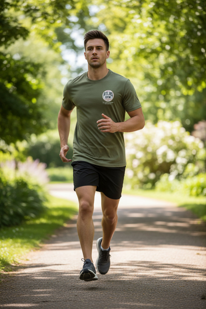 Kid's/Adult Heavy Cotton T-Shirt ( Olive )🏋️♂️