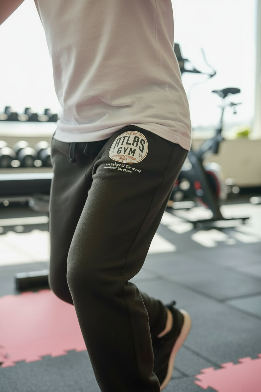Kid's/Adult Cuffed Jogging Bottoms ( Black )🏋️♀️