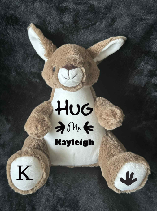 Personalised Soft Toy Plush Mumbles Print Me Teddy Bear, 💫 Hug Me Keep Sake Teddy