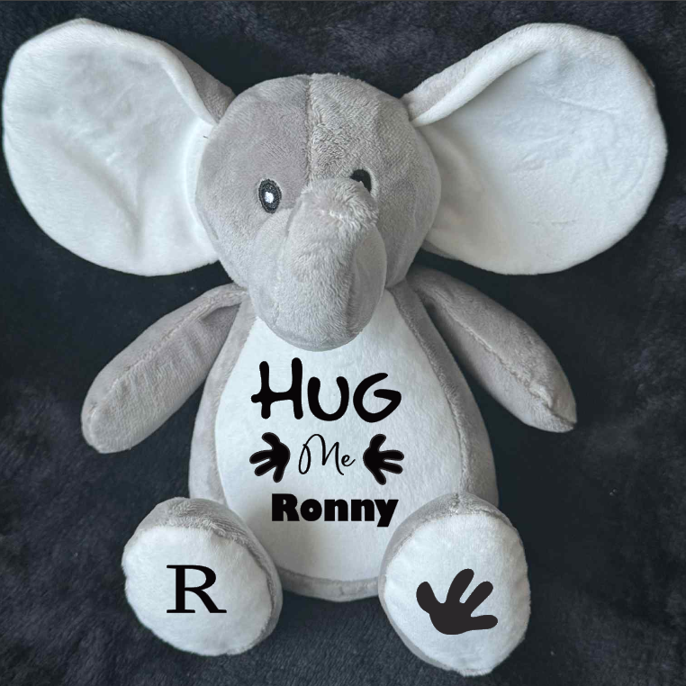 Personalised Soft Toy Plush Mumbles Print Me Teddy Bear, 💫 Hug Me Keep Sake Teddy