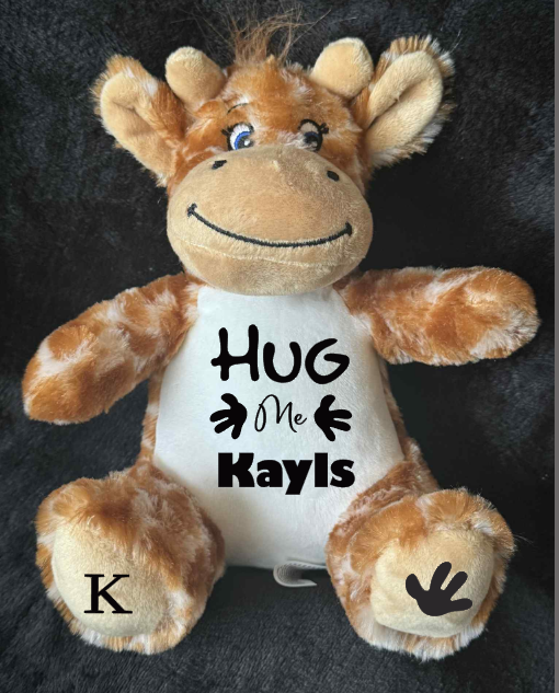 Personalised Soft Toy Plush Mumbles Print Me Teddy Bear, 💫 Hug Me Keep Sake Teddy