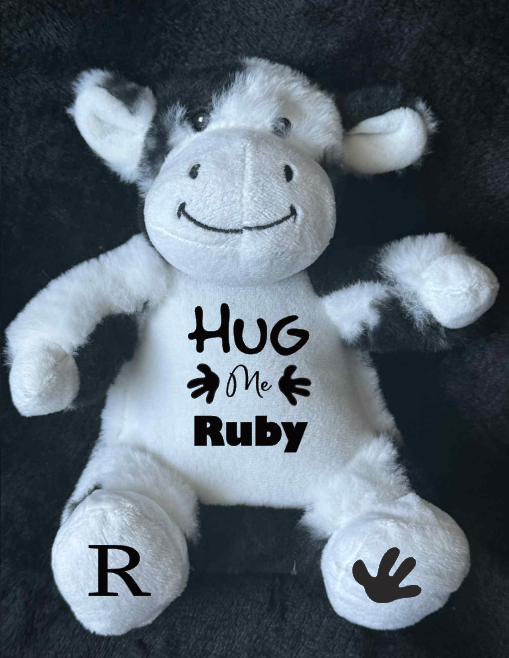 Personalised Soft Toy Plush Mumbles Print Me Teddy Bear, 💫 Hug Me Keep Sake Teddy