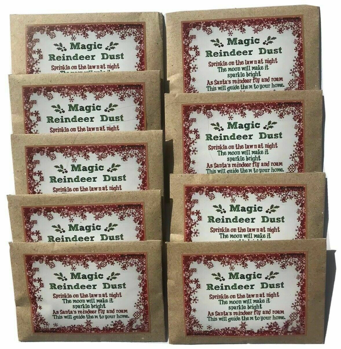 Magic Christmas Eve Reindeer Dust (Glittery Oats) x3-x90 Packs