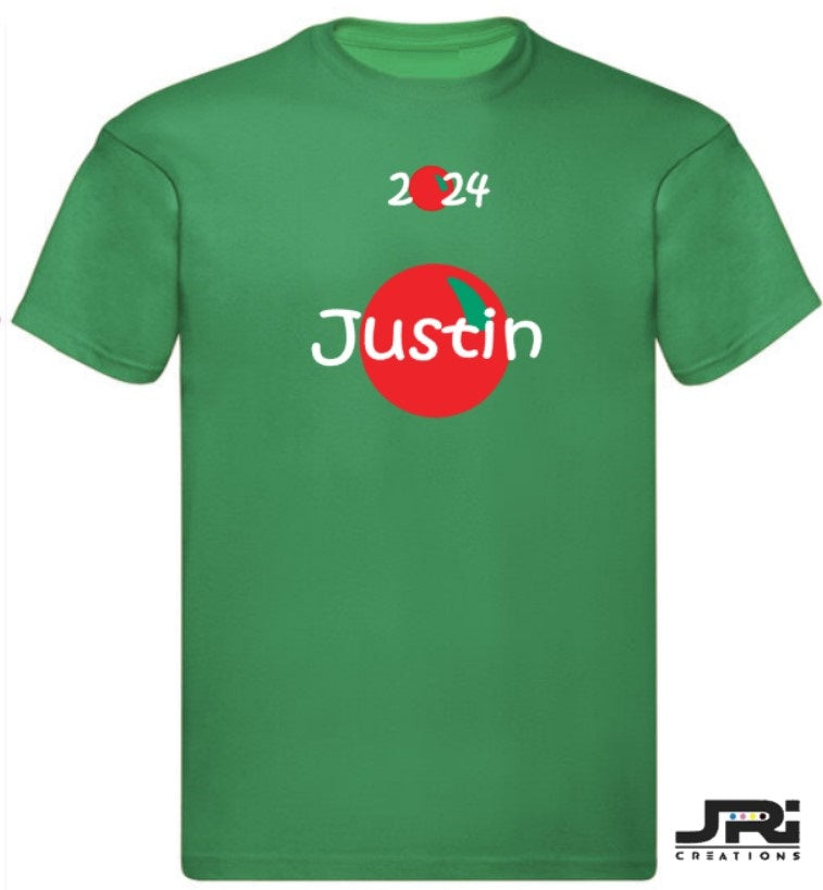 Personalised Kids/Adult T-Shirt Red Nose Day (Name/Nose Design)