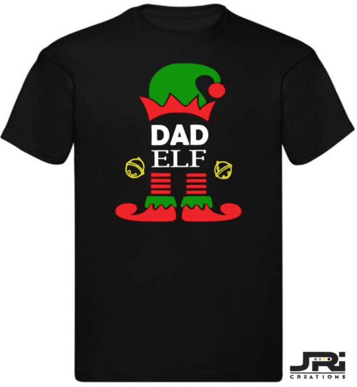 Personalised Kids/Adult Christmas Elf Family T-Shirt