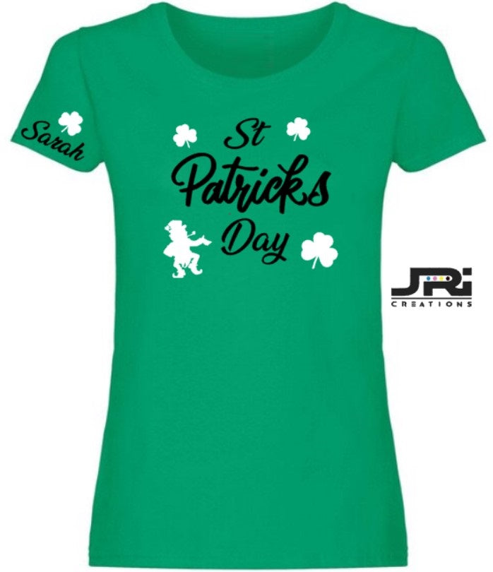 Personalised Ladies St Patrick's Day T-Shirt