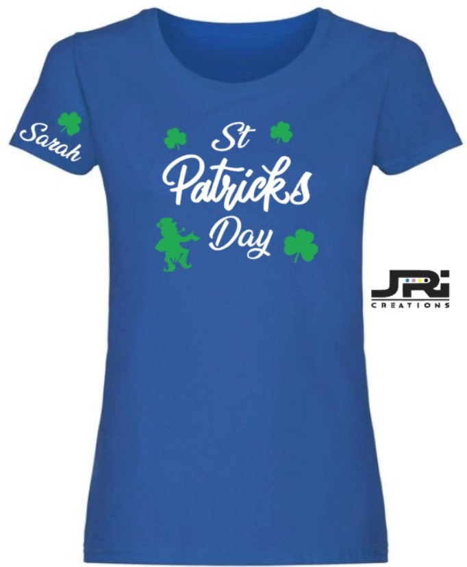 Personalised Ladies St Patrick's Day T-Shirt