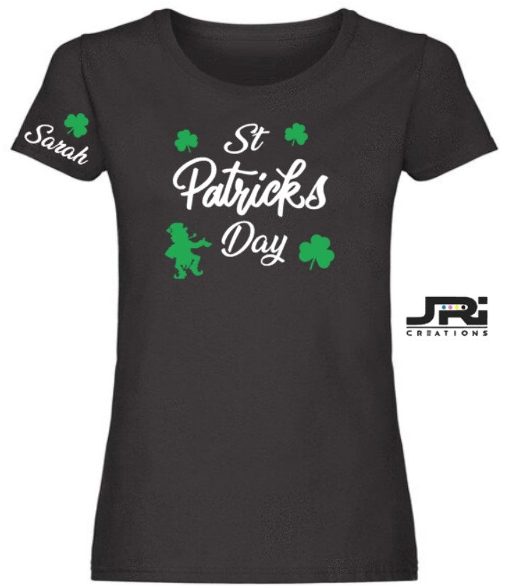Personalised Ladies St Patrick's Day T-Shirt