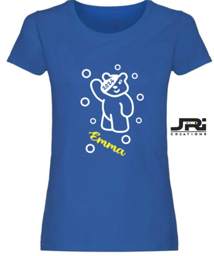 Personalised Ladies Children In Need T-Shirt (Full Body Design)