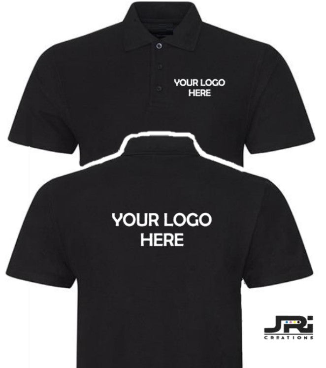 Custom Business Polo T-Shirt Back & Breast Logo