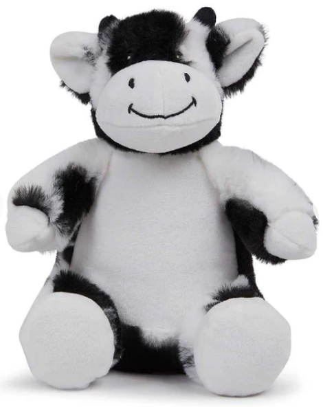 Personalised Soft Toy Plush Mumbles Print Me Teddy Bear, Printed Design Your Own 🖼️ Cow