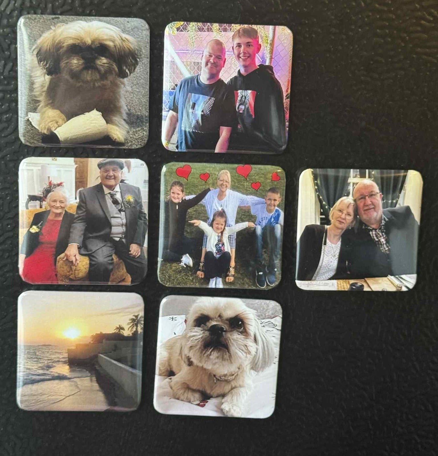 Personalised Photo Fridge Magnets Family Memories 2" Square
