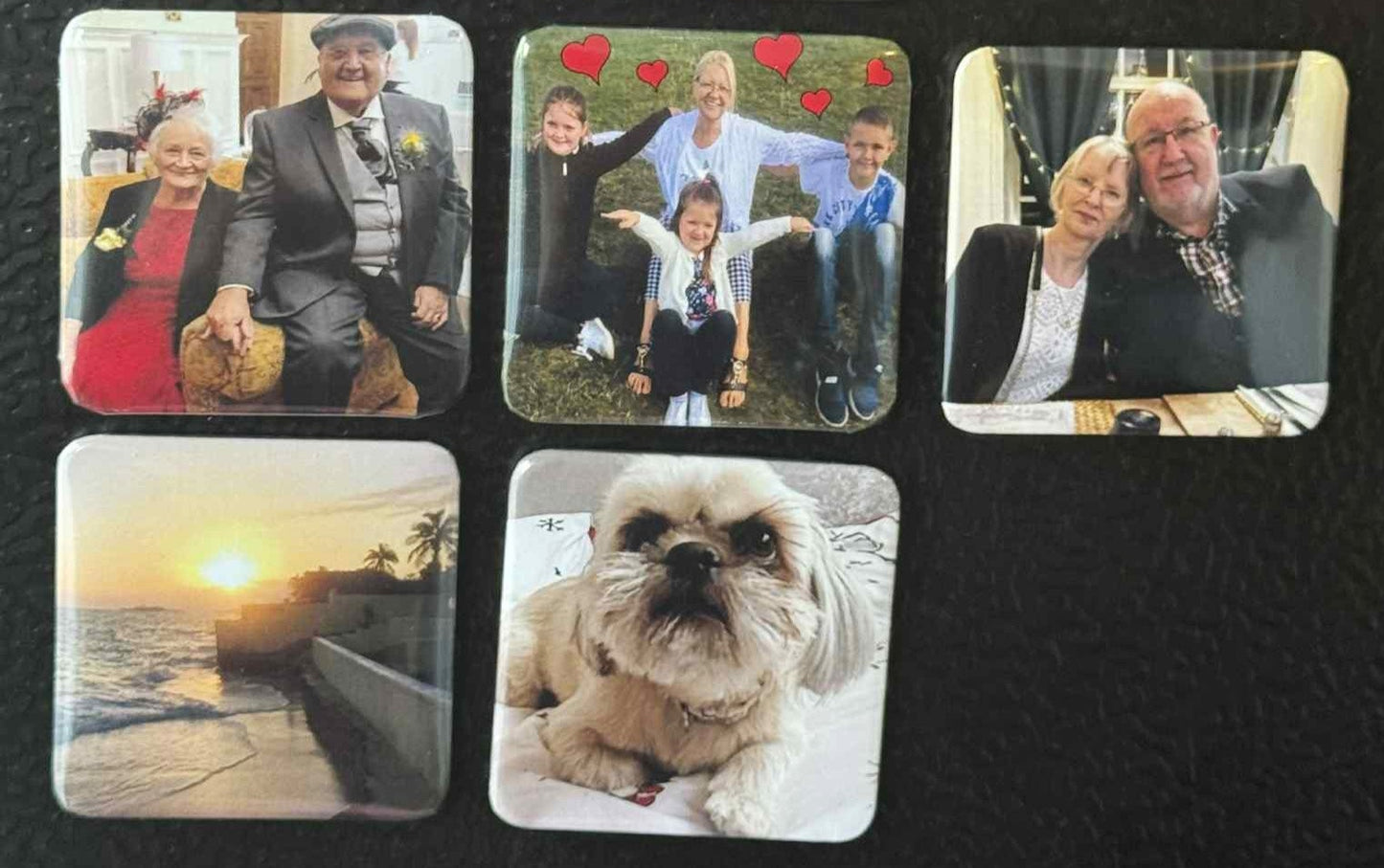 Personalised Photo Fridge Magnets Family Memories 2" Square