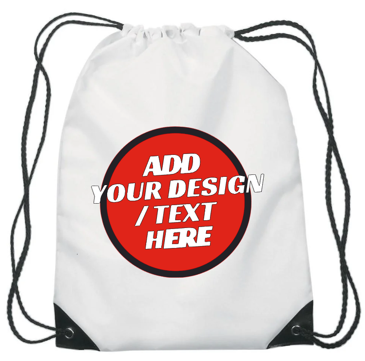 #15 Design Your Own Printed Drawstring Gym Bag