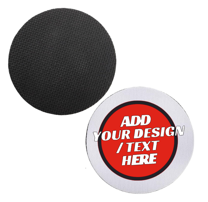 #13 Design Your Own Printed Rubber Round Coaster 4Inch/10 CM
