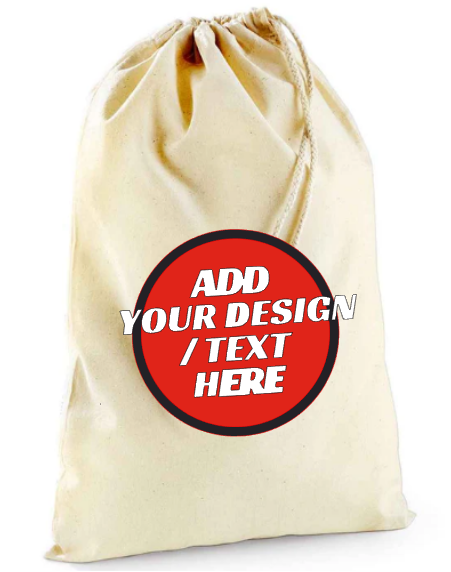 #10 Design Your Own Natural Cotton Stuff Sacks Small - XL