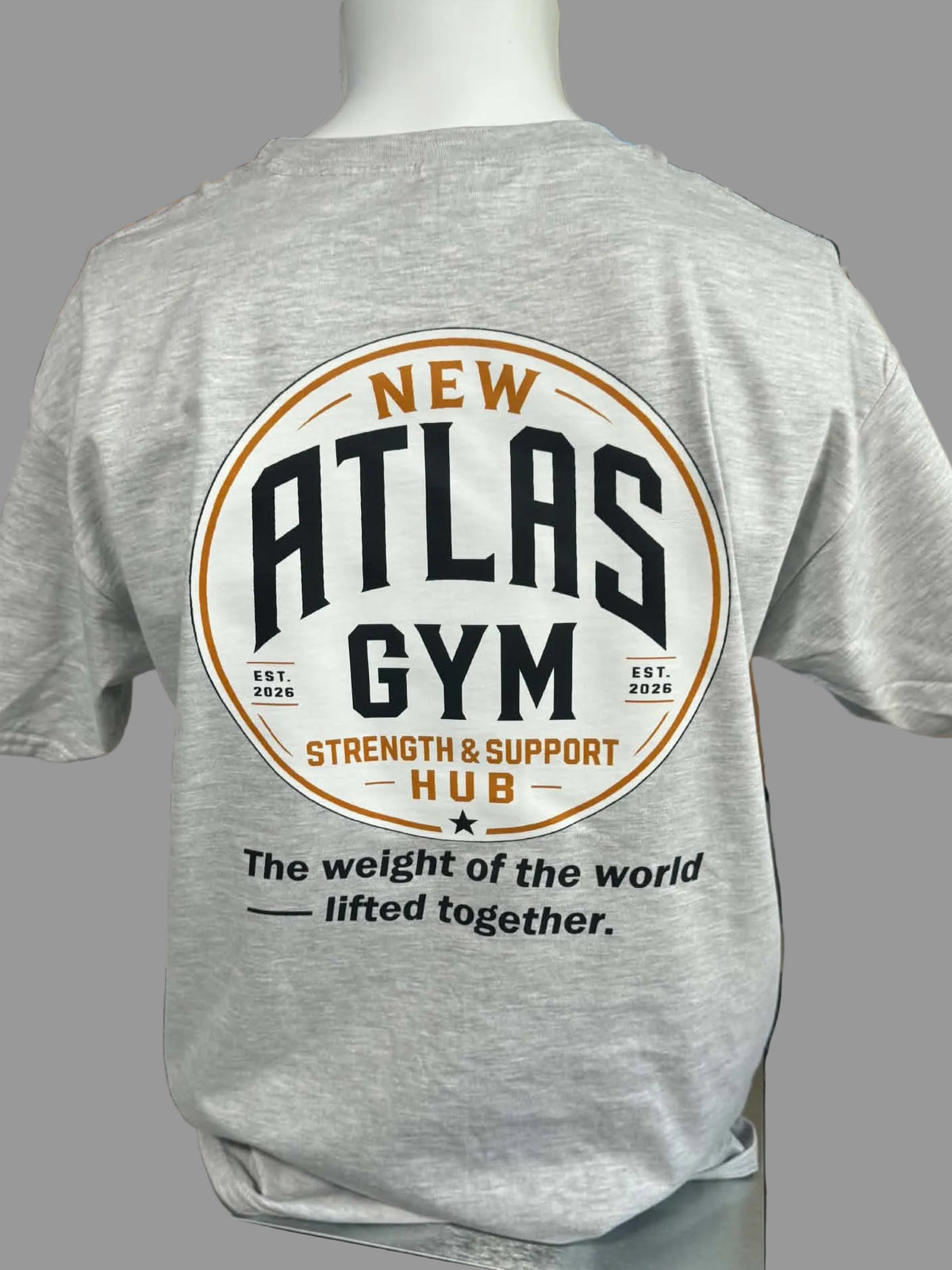 Kid's/Adult Heavy Cotton T-Shirt ( Heather Grey )🏋️♂️