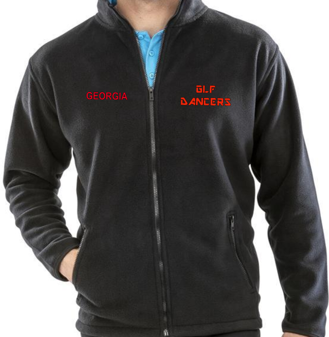 GLF Official Uniform Black Full Zip Fleece
