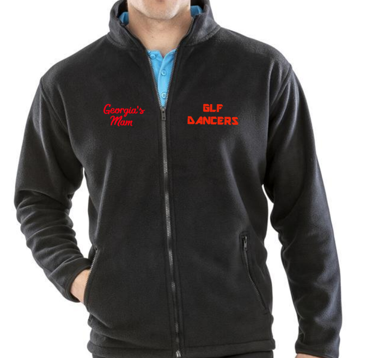 GLF Official Uniform Black Full Zip Fleece
