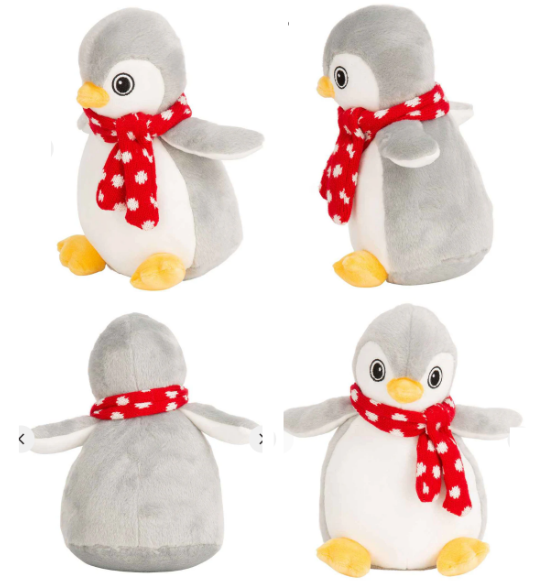 Personalised Soft Toy Plush Mumbles Print Me Teddy Bear, 💫 Merry Christmas