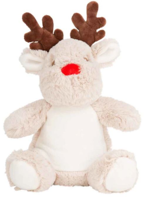 Personalised Soft Toy Plush Mumbles Print Me Teddy Bear, 💫 Merry Christmas