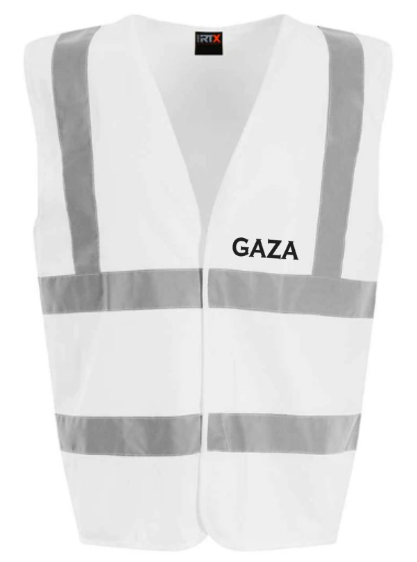 Hi-Viz Vest Waistcoat Stag Party Front & Back Print
