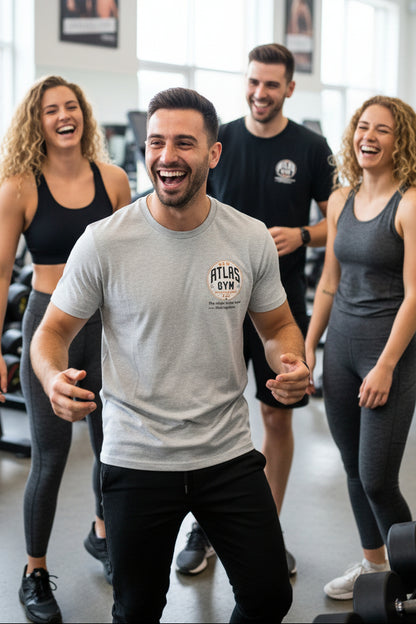 Kid's/Adult Cool Gym Breathable T-Shirt ( Heather Grey )🏋️‍♂️