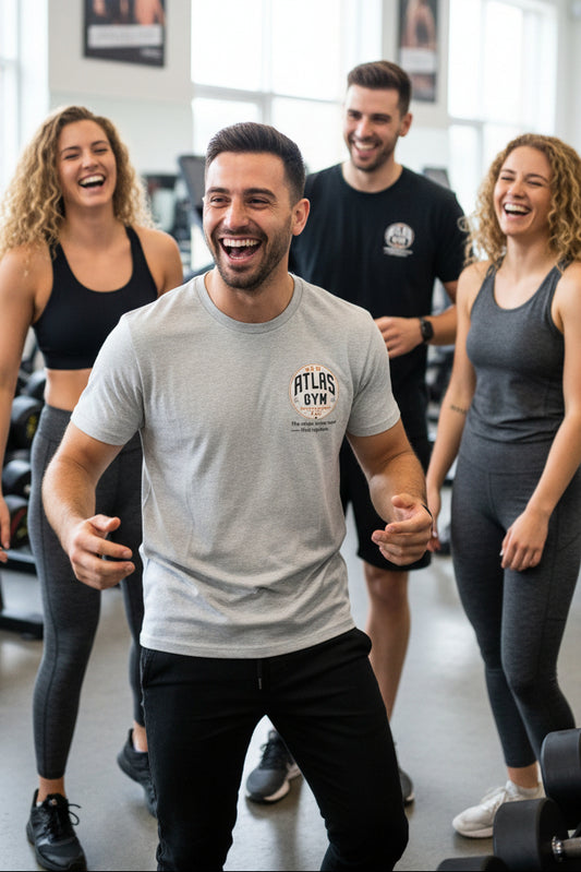 Kid's/Adult Cool Gym Breathable T-Shirt ( Heather Grey )🏋️‍♂️