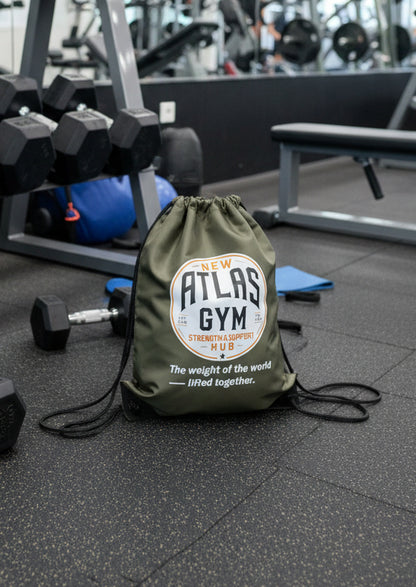 Kid's/Adult Drawstring Gym Bag 🏋️‍♂️ ( Olive ) ( White ) ( Black )