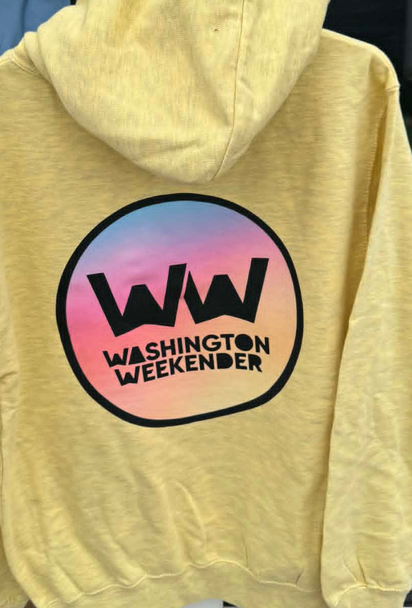🚨**Washington Weekender Official Event Merchandise**🚨Kids/Adult Hoodie Pale Yellow Hooded Sweatshirt