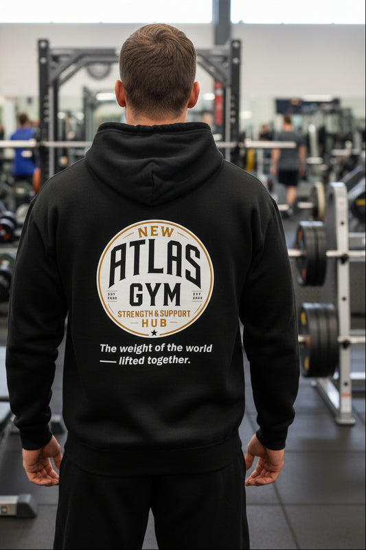 Kid's/Adult Soft Cotton 280GSM Gym Hoodie ( Black ) 🏋️‍♂️