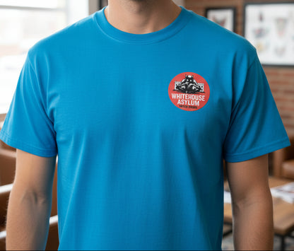 Official Whitehouse Asylum Tattoos Merchandise T-Shirt Summer Edition ( Blue )