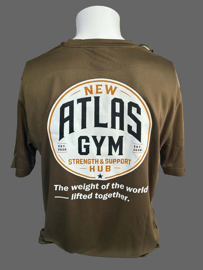 Adult Cool Gym Breathable T-Shirt ( Olive )🏋️‍♂️