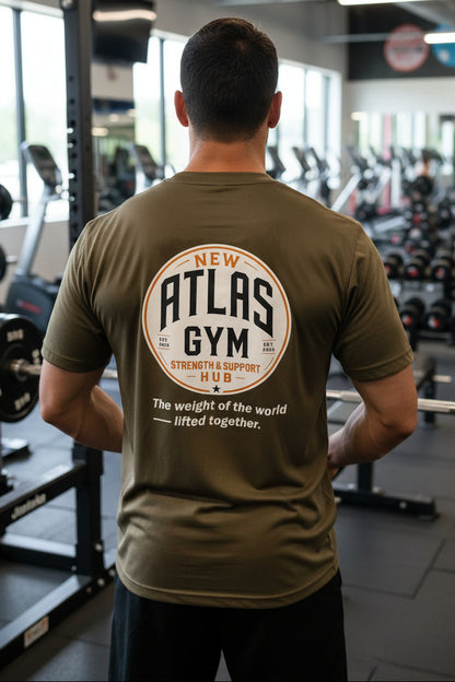 Adult Cool Gym Breathable T-Shirt ( Olive )🏋️‍♂️