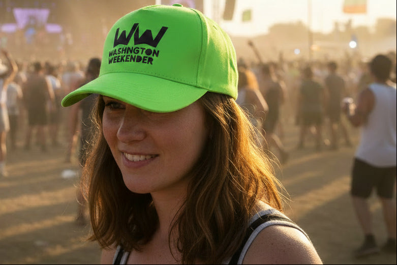🚨**Washington Weekender Official Event Merchandise**🚨 Lime Green Cap One Size