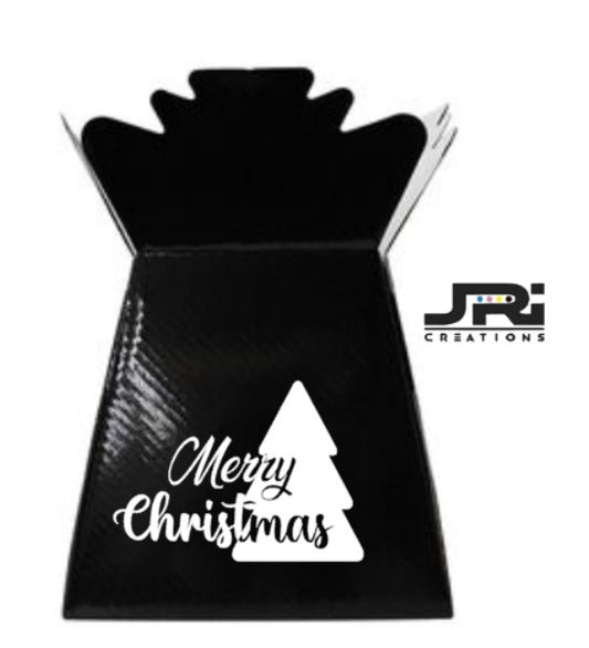 Bouquet Box Decal Only Merry Christmas
