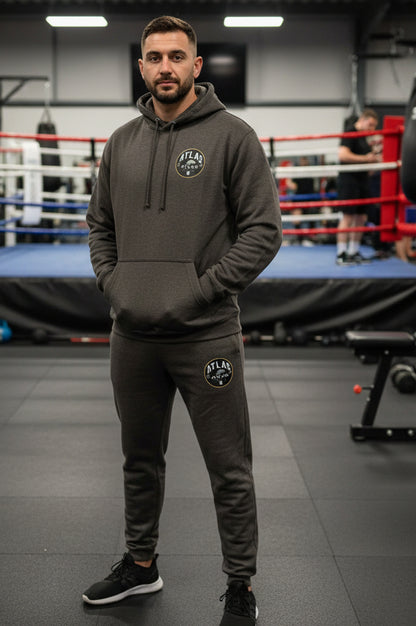 Adult Tracksuit Cotton Hoodie & Joggers 280GSM ( Charcoal )🥊