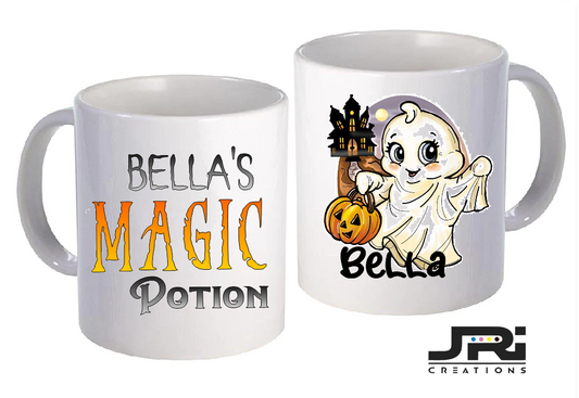 Printed Mug Halloween Magic Potion Ghost