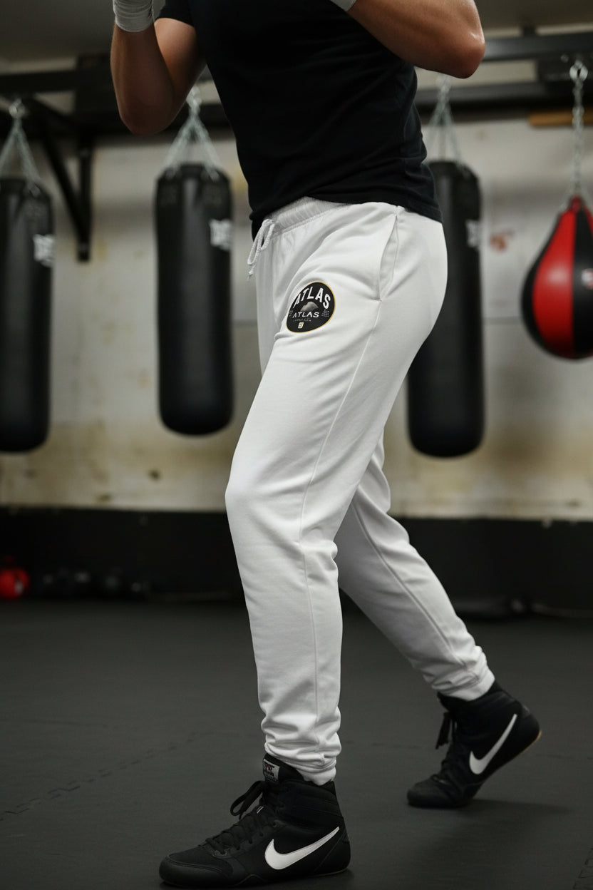Adult Tracksuit Cotton Hoodie & Joggers 280GSM ( White )🥊