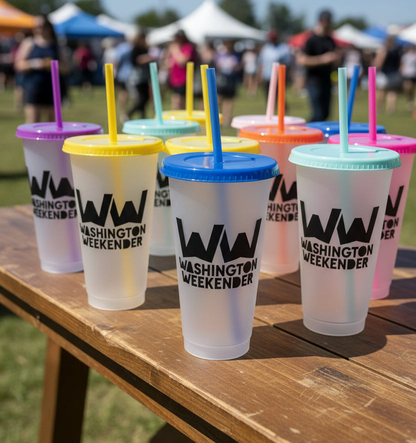 🚨**Washington Weekender Official Event Merchandise**🚨 24oz Cold Cup 🍻Refill At The Bar🍻 Various Colour