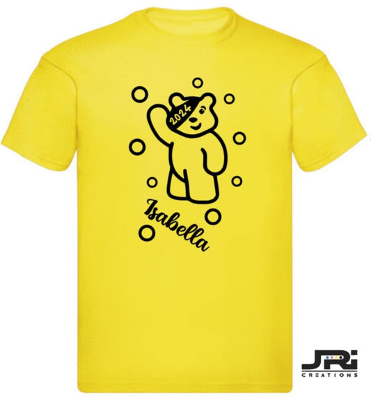 Personalised Kids/Adult T-Shirt Children In Need (Full Body Design)
