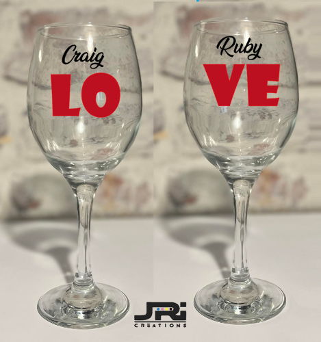 Vinyl Wine Glass 2 Pack LO - VE